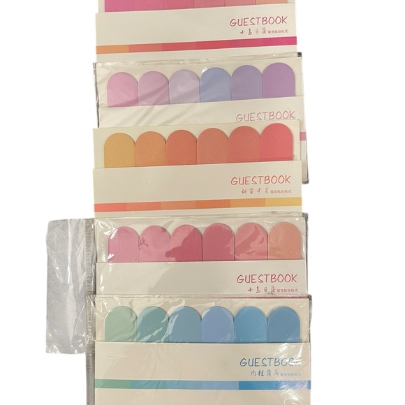 Other - Colorful Sticky Tabs Annotating Books Writable Bookstagram
